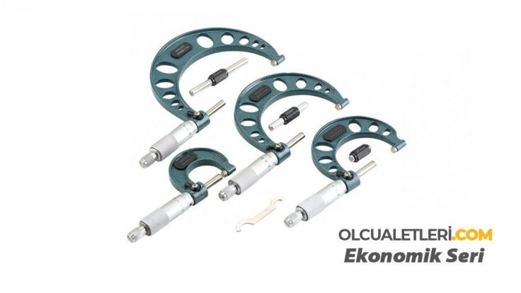 Dış Çap Mikrometre Set 0-100 MM (4’lü) – Ekonomik Seri